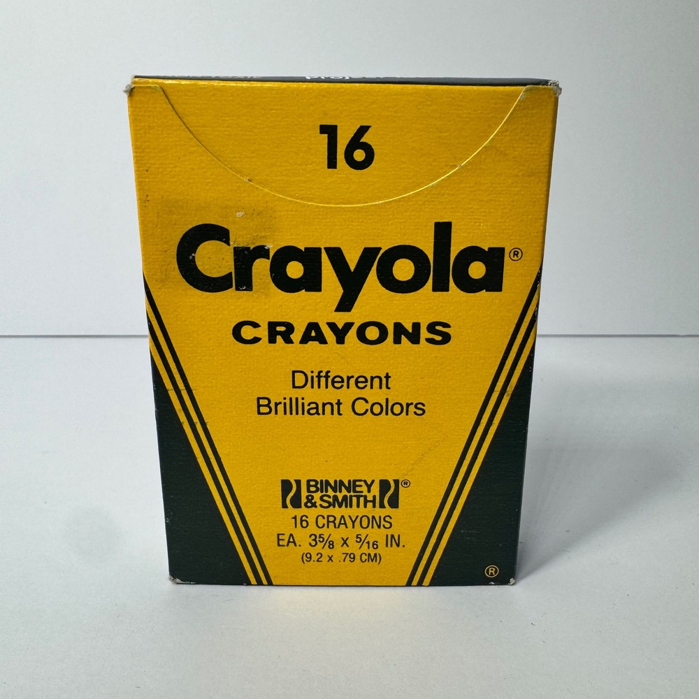 Vintage 1985 Crayola 16 Crayons Binney & Smith Made in USA Collectible Box NEW‎